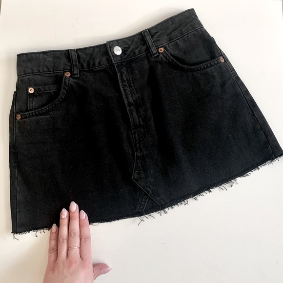 🥥TopShop Moto denim mini skirt